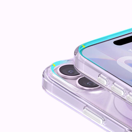 Apple iPhone 17 Kılıf M-Safe Şarj Özellikli Orjinal Swarovski Taşlı Zore Paris Rovix Sert PC Kapak - 6