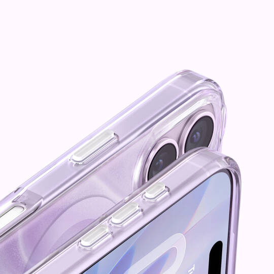 Apple iPhone 17 Kılıf M-Safe Şarj Özellikli Orjinal Swarovski Taşlı Zore Paris Rovix Sert PC Kapak - 8