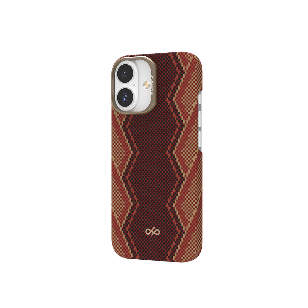 Apple iPhone 17 Kılıf M-safe Şarj Özellikli Raptic Aramid Skin Bionic Serisi Karbon Kapak - 5