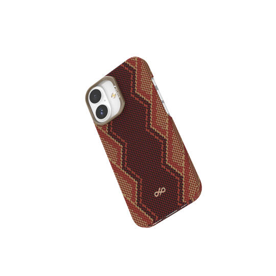 Apple iPhone 17 Kılıf M-safe Şarj Özellikli Raptic Aramid Skin Bionic Serisi Karbon Kapak - 6