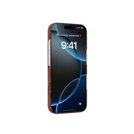 Apple iPhone 17 Kılıf M-safe Şarj Özellikli Raptic Aramid Skin Bionic Serisi Karbon Kapak - 9