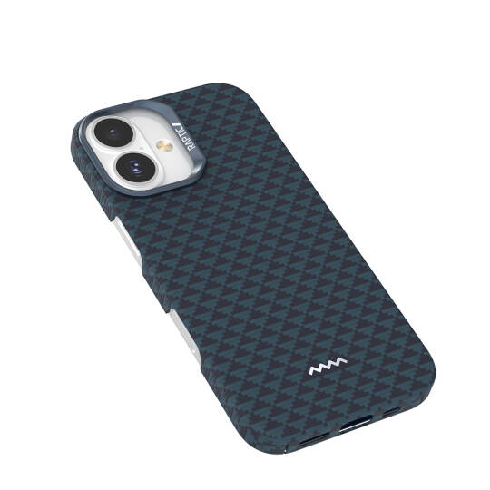 Apple iPhone 17 Kılıf M-safe Şarj Özellikli Raptic Aramid Skin Origin Serisi Karbon Kapak - 6