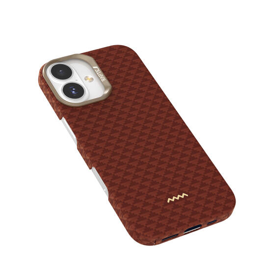 Apple iPhone 17 Kılıf M-safe Şarj Özellikli Raptic Aramid Skin Origin Serisi Karbon Kapak - 7