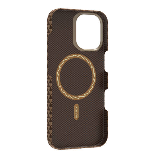 Apple iPhone 17 Kılıf M-safe Şarj Özellikli Raptic Aramid Skin Origin Serisi Karbon Kapak - 8