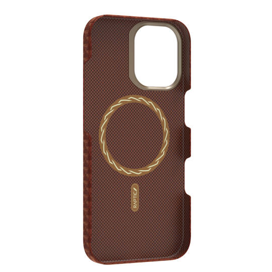 Apple iPhone 17 Kılıf M-safe Şarj Özellikli Raptic Aramid Skin Origin Serisi Karbon Kapak - 10