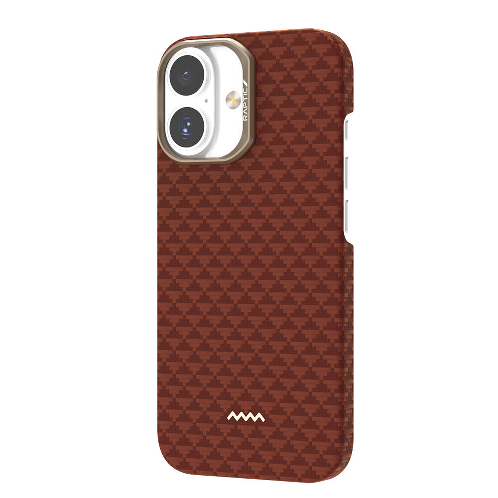 Apple iPhone 17 Kılıf M-safe Şarj Özellikli Raptic Aramid Skin Origin Serisi Karbon Kapak - 12
