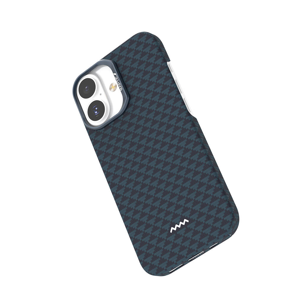Apple iPhone 17 Kılıf M-safe Şarj Özellikli Raptic Aramid Skin Origin Serisi Karbon Kapak - 15