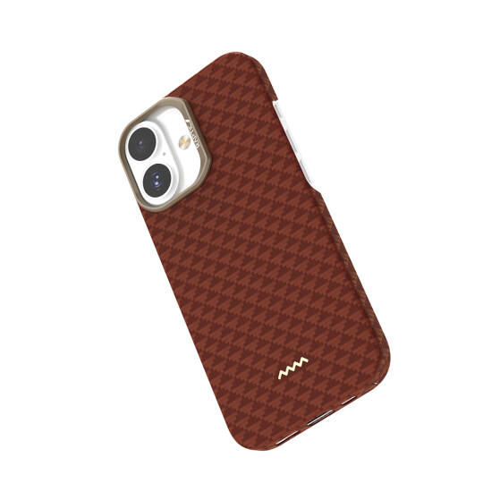 Apple iPhone 17 Kılıf M-safe Şarj Özellikli Raptic Aramid Skin Origin Serisi Karbon Kapak - 16
