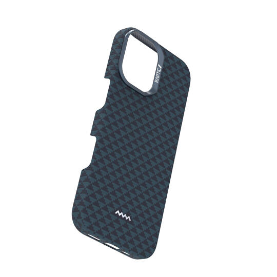Apple iPhone 17 Kılıf M-safe Şarj Özellikli Raptic Aramid Skin Origin Serisi Karbon Kapak - 18