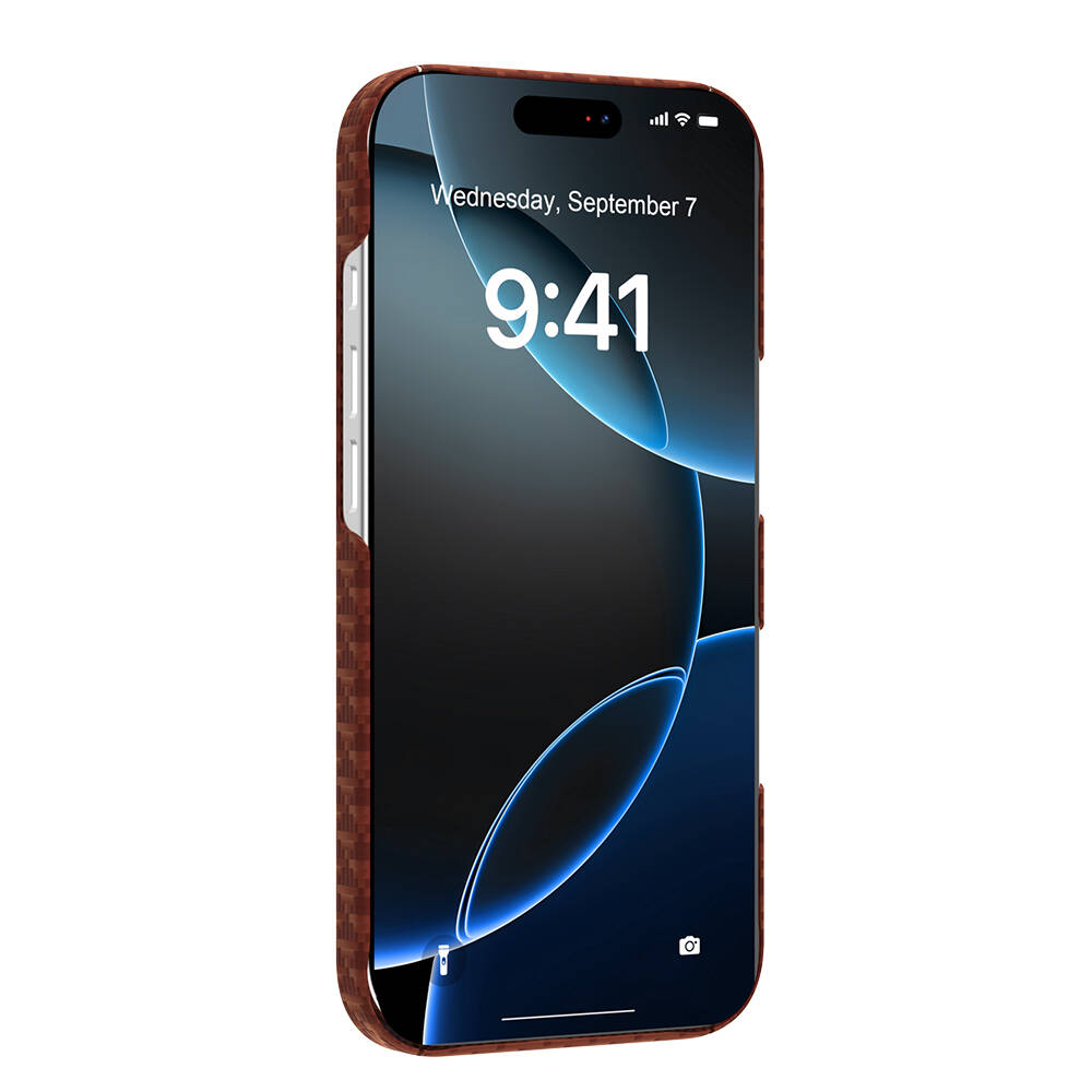 Apple iPhone 17 Kılıf M-safe Şarj Özellikli Raptic Aramid Skin Origin Serisi Karbon Kapak - 23