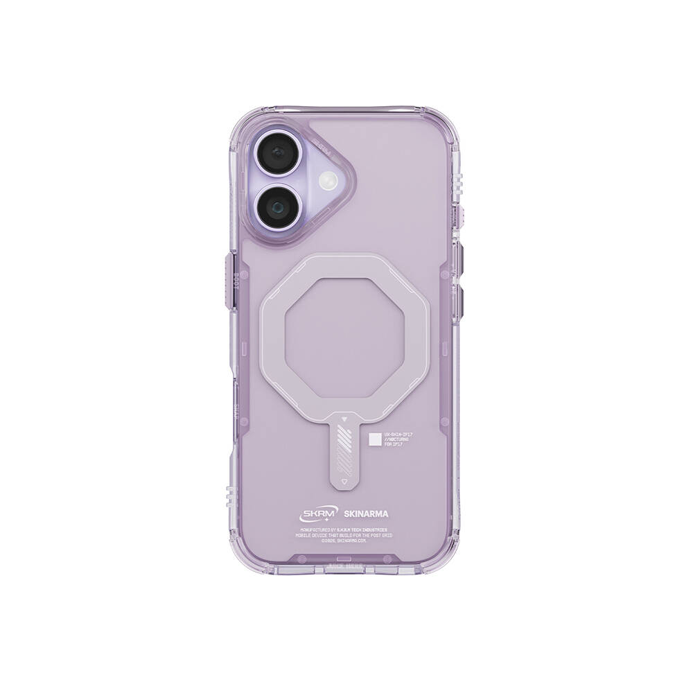 Apple iPhone 17 Kılıf M-safe Şarj Özellikli Şeffaf Airbag Tasarımlı Skinarma Saido Mag-Charge Kapak - 1
