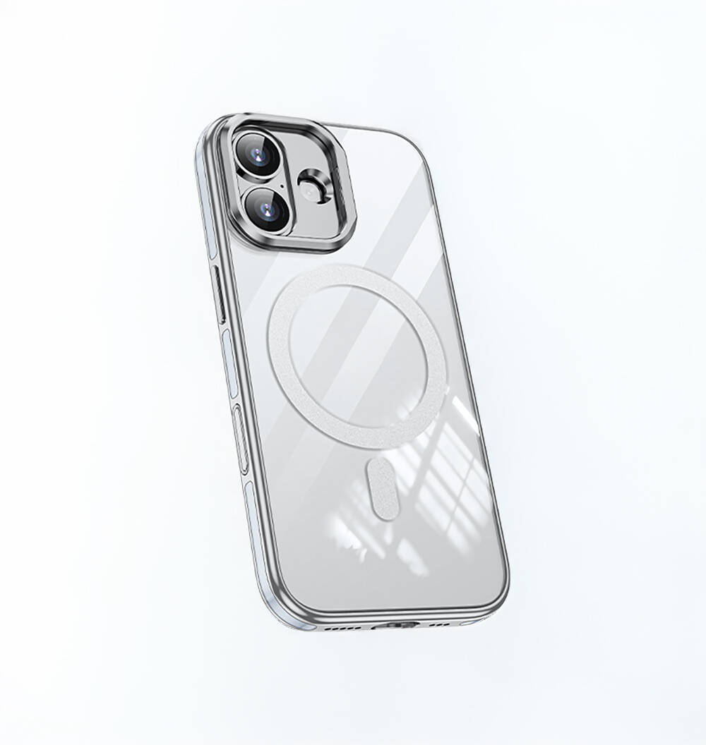 Apple iPhone 17 Kılıf M-safe Şarj Özellikli Wlons Standlı Efsane Kapak - 6