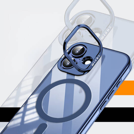 Apple iPhone 17 Kılıf M-safe Şarj Özellikli Wlons Standlı Efsane Kapak - 14