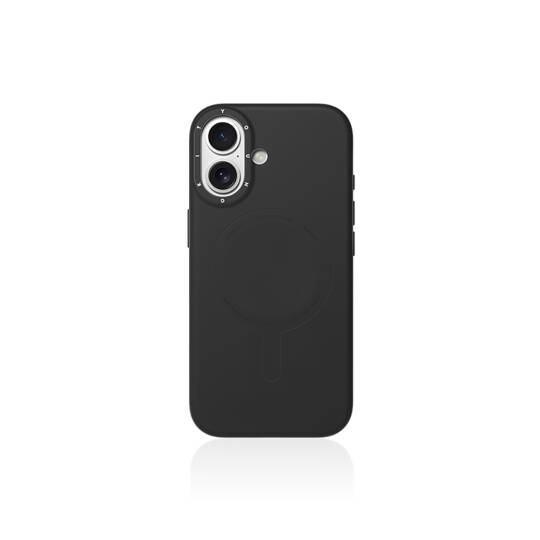 Apple iPhone 17 Kılıf M-Safe Şarj Özellikli Youngkit Morandi Serisi Kapak Siyah
