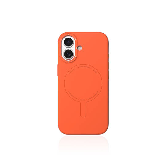 Apple iPhone 17 Kılıf M-Safe Şarj Özellikli Youngkit Morandi Serisi Kapak Turuncu