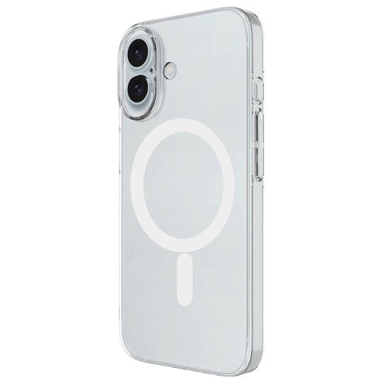 Apple iPhone 17 Kılıf Zore M-safe Şarj Özellikli Şeffaf Kamera Çerçeveli Porto Kapak - 3