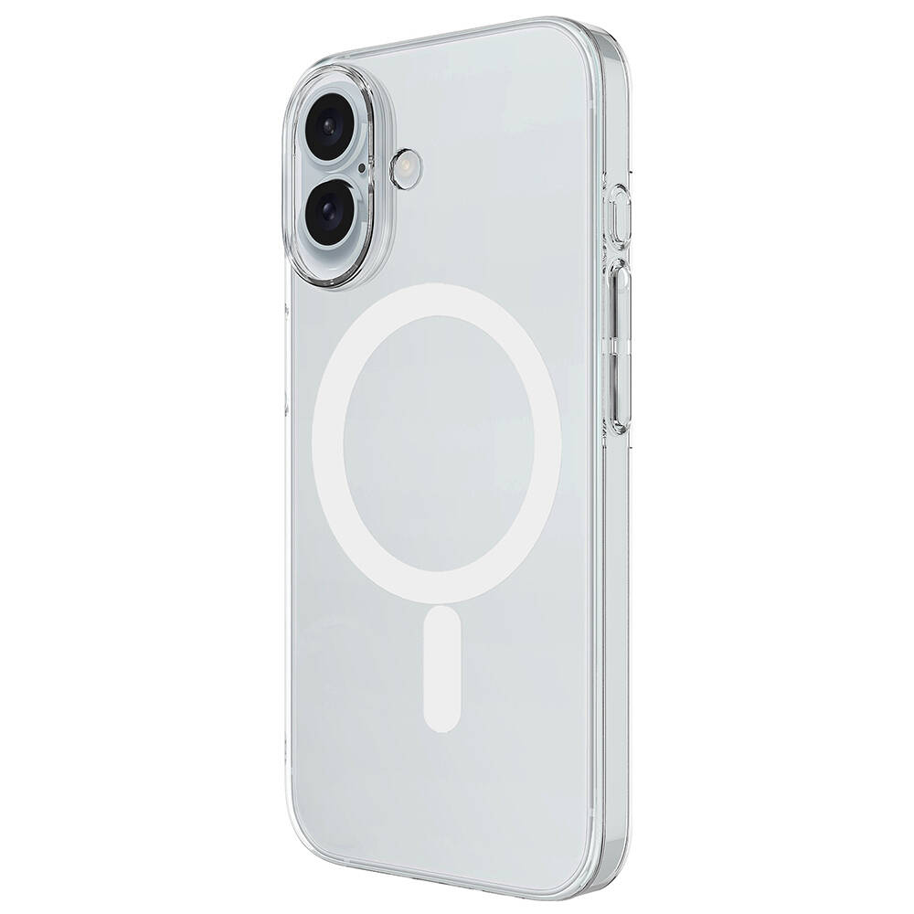 Apple iPhone 17 Kılıf Zore M-safe Şarj Özellikli Şeffaf Kamera Çerçeveli Porto Kapak - 3