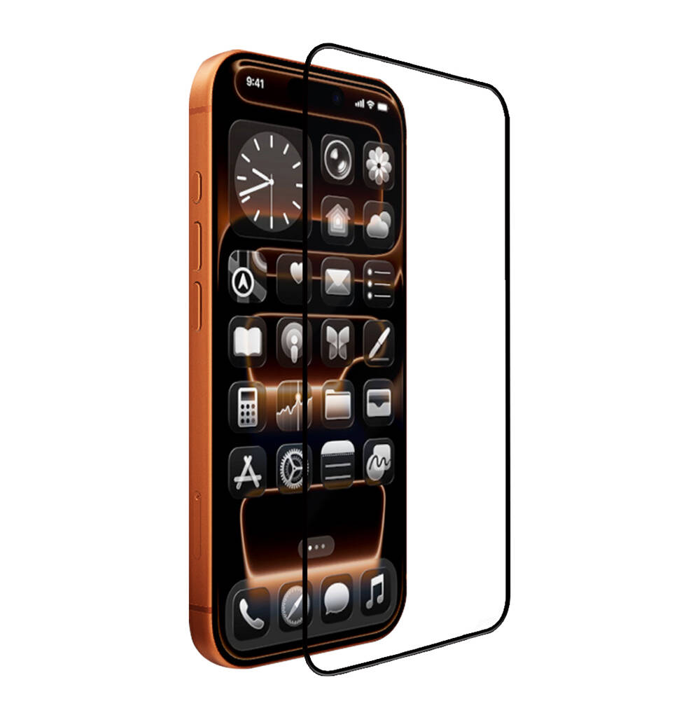 Apple iPhone 17 Mohseven Pure Safir Coating HD 3D Glue Temperli Cam Ekran Koruyucu - 1