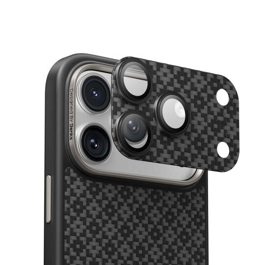 Apple iPhone 17 Pro Benks ArmorWarrior ArmorGrid Serisi Kevlar Kamera Lens Koruyucu - 9