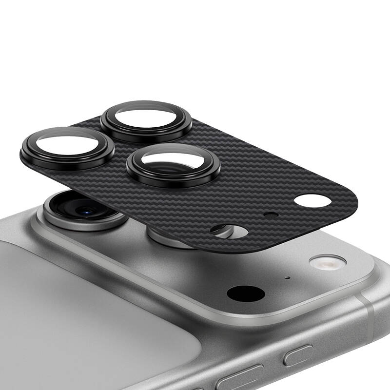 Apple iPhone 17 Pro Benks ArmorWarrior Serisi 600D Kevlar Kamera Lens Koruyucu - 2