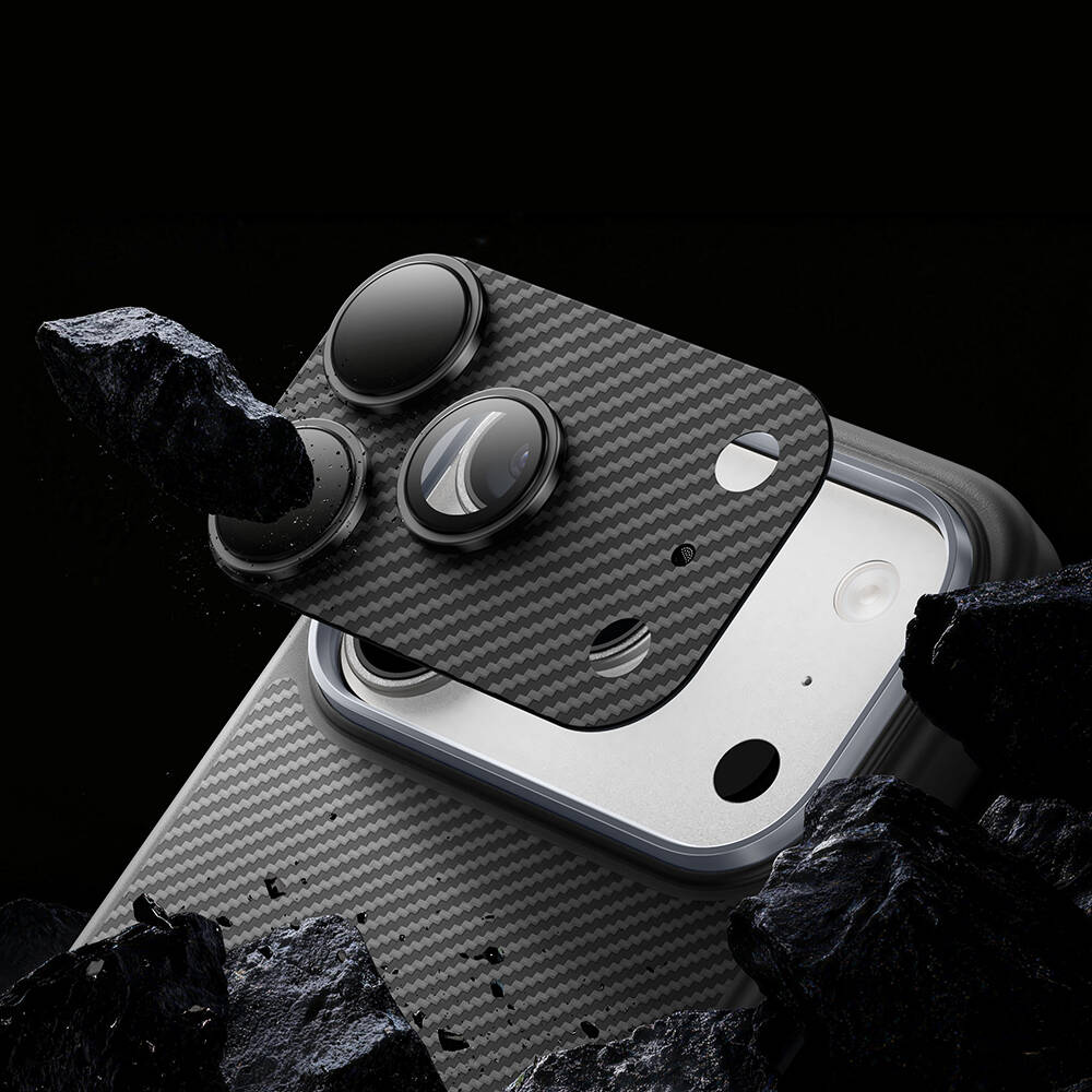 Apple iPhone 17 Pro Benks ArmorWarrior Serisi 600D Kevlar Kamera Lens Koruyucu - 10