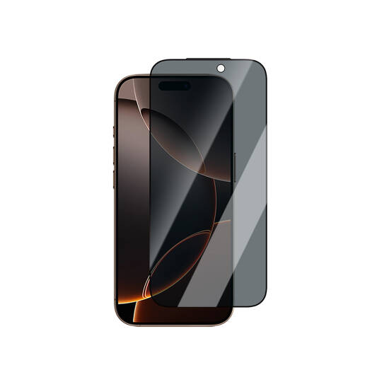 Apple iPhone 17 Pro CaseWorld Applicator Serisi 2.5D Eyesafe Mavi Işık Teknolojili 0.33mm Privacy Temperli Cam Ekran Koruyucu + Uygulama Aparatı