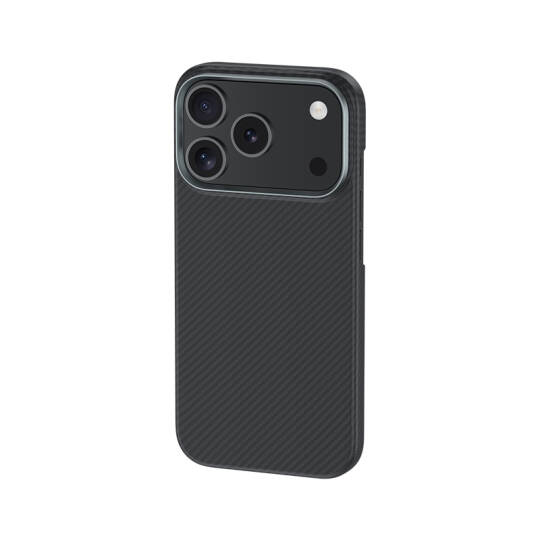 Apple iPhone 17 Pro Kılıf Benks M-safe Şarj Özellikli Metal Kamera Çerçeveli Magnetik ArmorAir 600D Kevlar Karbon Fiber Kapak - 4