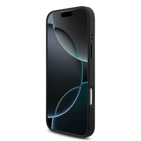 Apple iPhone 17 Pro Kılıf BMW Orjinal Lisanslı M-safe Şarj Özellikli Deri Arka Yüzey Metal Logolu Delikli Şerit Tasarımlı Kapak - 8