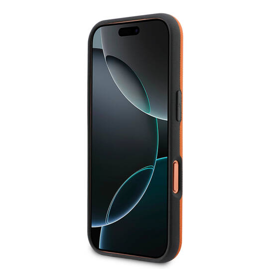 Apple iPhone 17 Pro Kılıf BMW Orjinal Lisanslı M-safe Şarj Özellikli Halka Tasarımlı M Logolu PU Deri Kapak - 5