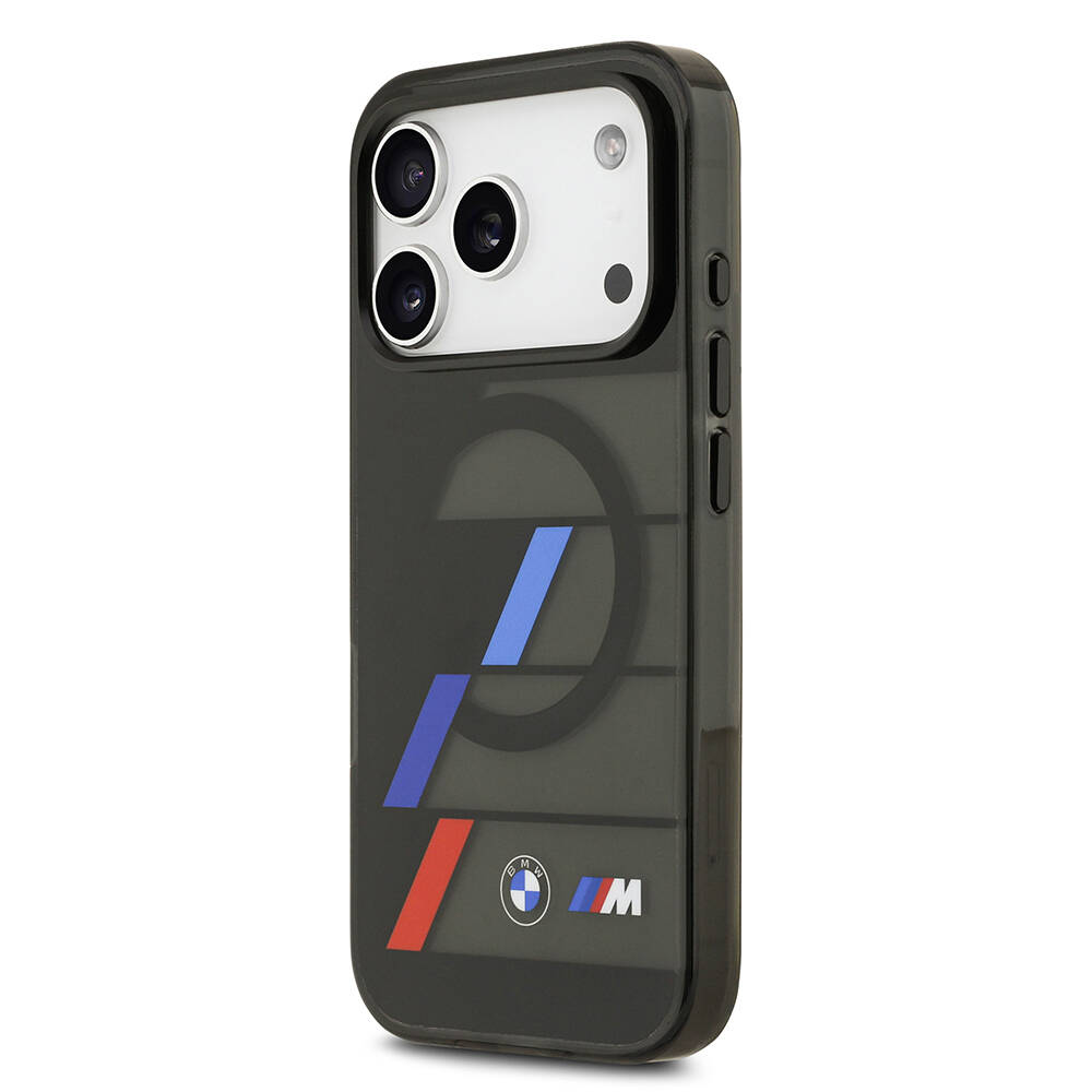 Apple iPhone 17 Pro Kılıf BMW Orjinal Lisanslı M-safe Şarj Özellikli IML Baskılı Üç Renkli M Dizayn Kapak - 3