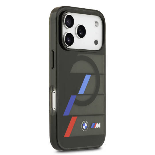 Apple iPhone 17 Pro Kılıf BMW Orjinal Lisanslı M-safe Şarj Özellikli IML Baskılı Üç Renkli M Dizayn Kapak - 5