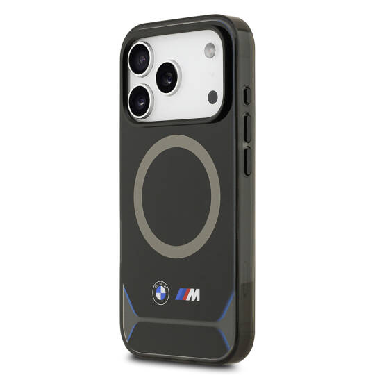 Apple iPhone 17 Pro Kılıf BMW Orjinal Lisanslı M-safe Şarj Özellikli Metal Buton Tasarımlı IML Baskılı M Dizayn Kapak - 3