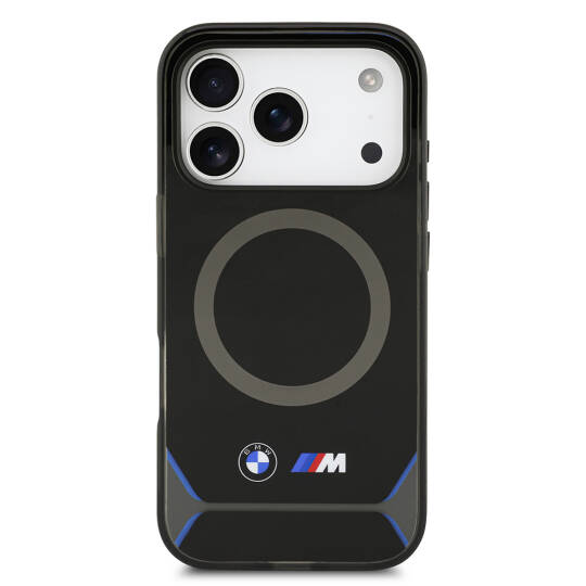 Apple iPhone 17 Pro Kılıf BMW Orjinal Lisanslı M-safe Şarj Özellikli Metal Buton Tasarımlı IML Baskılı M Dizayn Kapak - 4