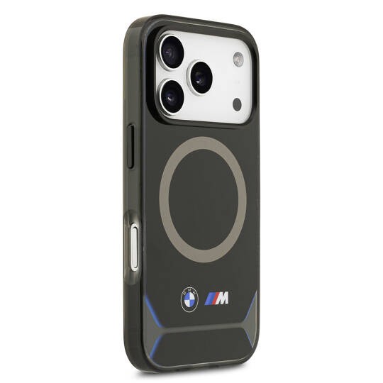 Apple iPhone 17 Pro Kılıf BMW Orjinal Lisanslı M-safe Şarj Özellikli Metal Buton Tasarımlı IML Baskılı M Dizayn Kapak - 5