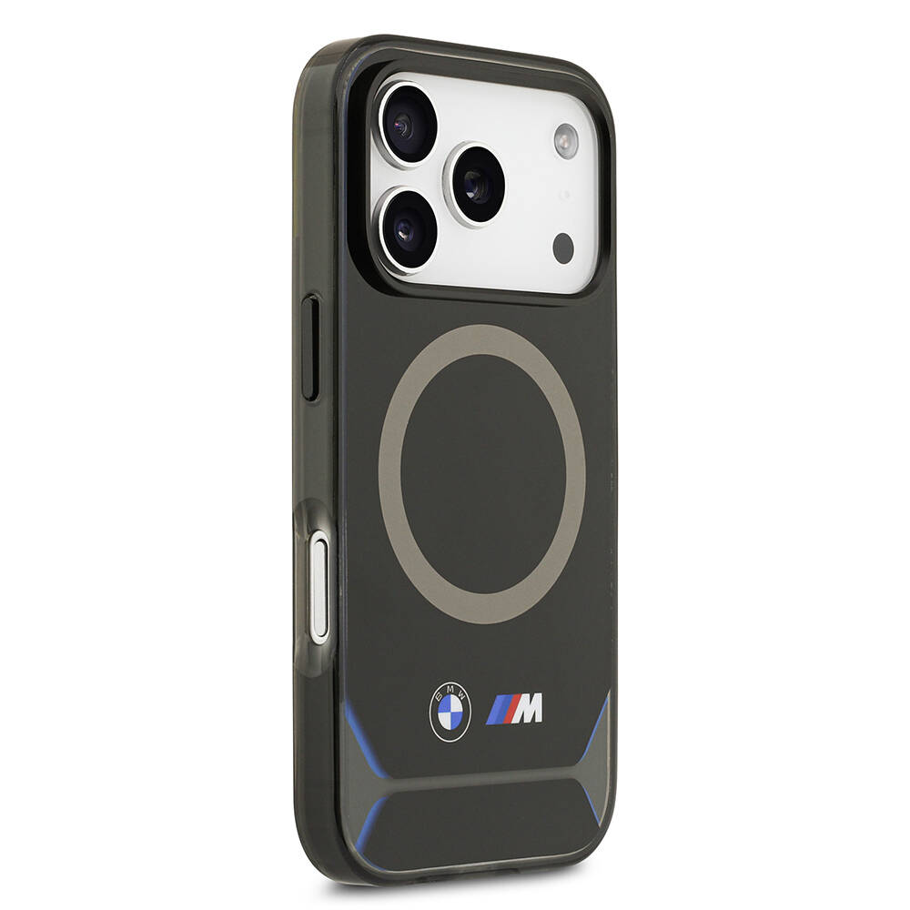 Apple iPhone 17 Pro Kılıf BMW Orjinal Lisanslı M-safe Şarj Özellikli Metal Buton Tasarımlı IML Baskılı M Dizayn Kapak - 5