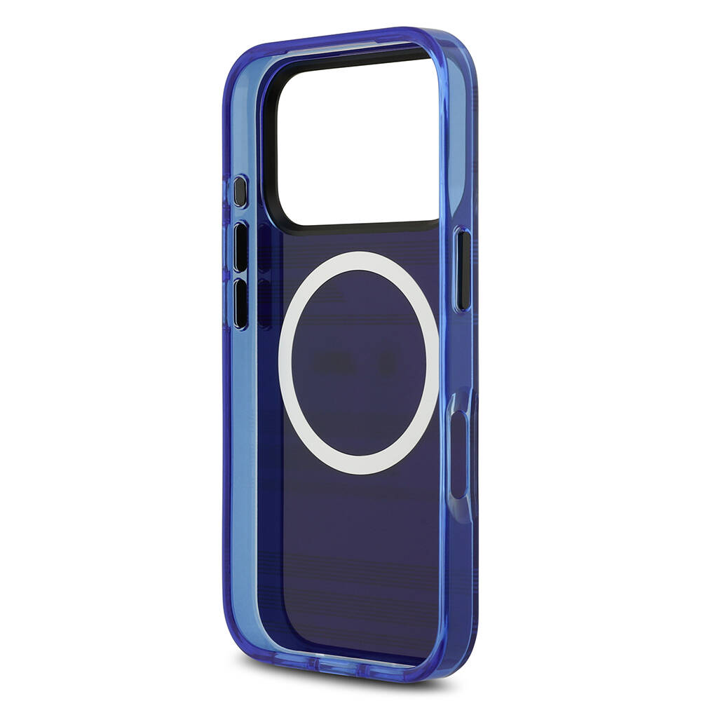 Apple iPhone 17 Pro Kılıf BMW Orjinal Lisanslı M-safe Şarj Özellikli Metal Kamera Butonlu Yatay Şeritli M Dizayn Kapak - 10