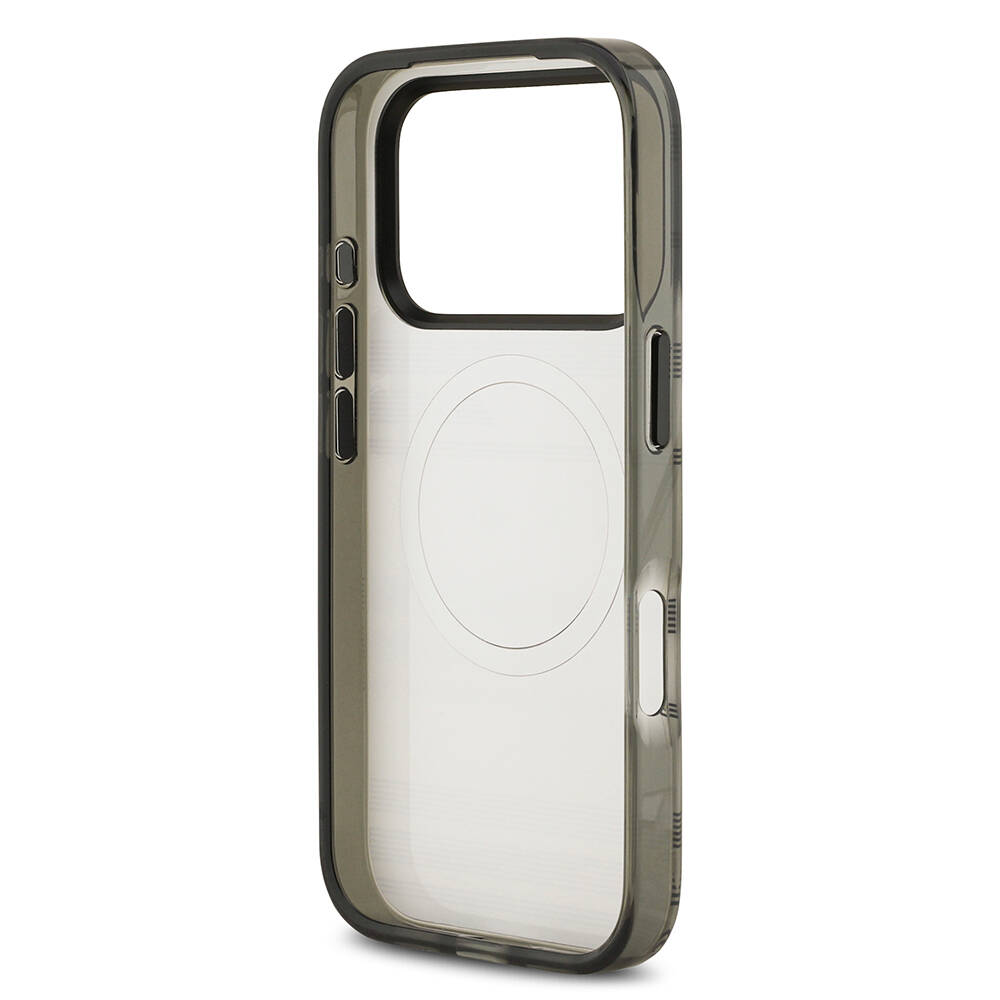 Apple iPhone 17 Pro Kılıf BMW Orjinal Lisanslı M-safe Şarj Özellikli Metal Kamera Butonlu Yatay Şeritli M Dizayn Kapak - 17