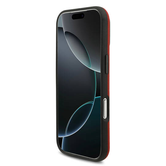Apple iPhone 17 Pro Kılıf BMW Orjinal Lisanslı M-safe Şarj Özellikli Metal Logolu Delikli M Dizayn Deri Kapak - 10