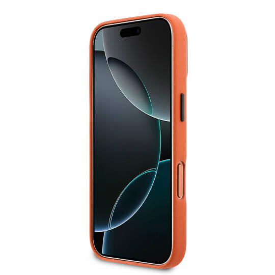 Apple iPhone 17 Pro Kılıf BMW Orjinal Lisanslı M-safe Şarj Özellikli Standlı Metal Kamera Çerçeveli M Logolu PU Deri Kapak - 5
