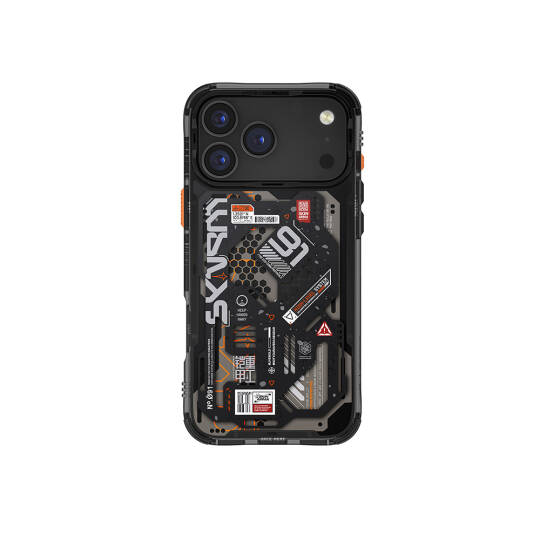 Apple iPhone 17 Pro Kılıf Desenli Airbag Tasarımlı Skinarma Spectra Kapak - 3