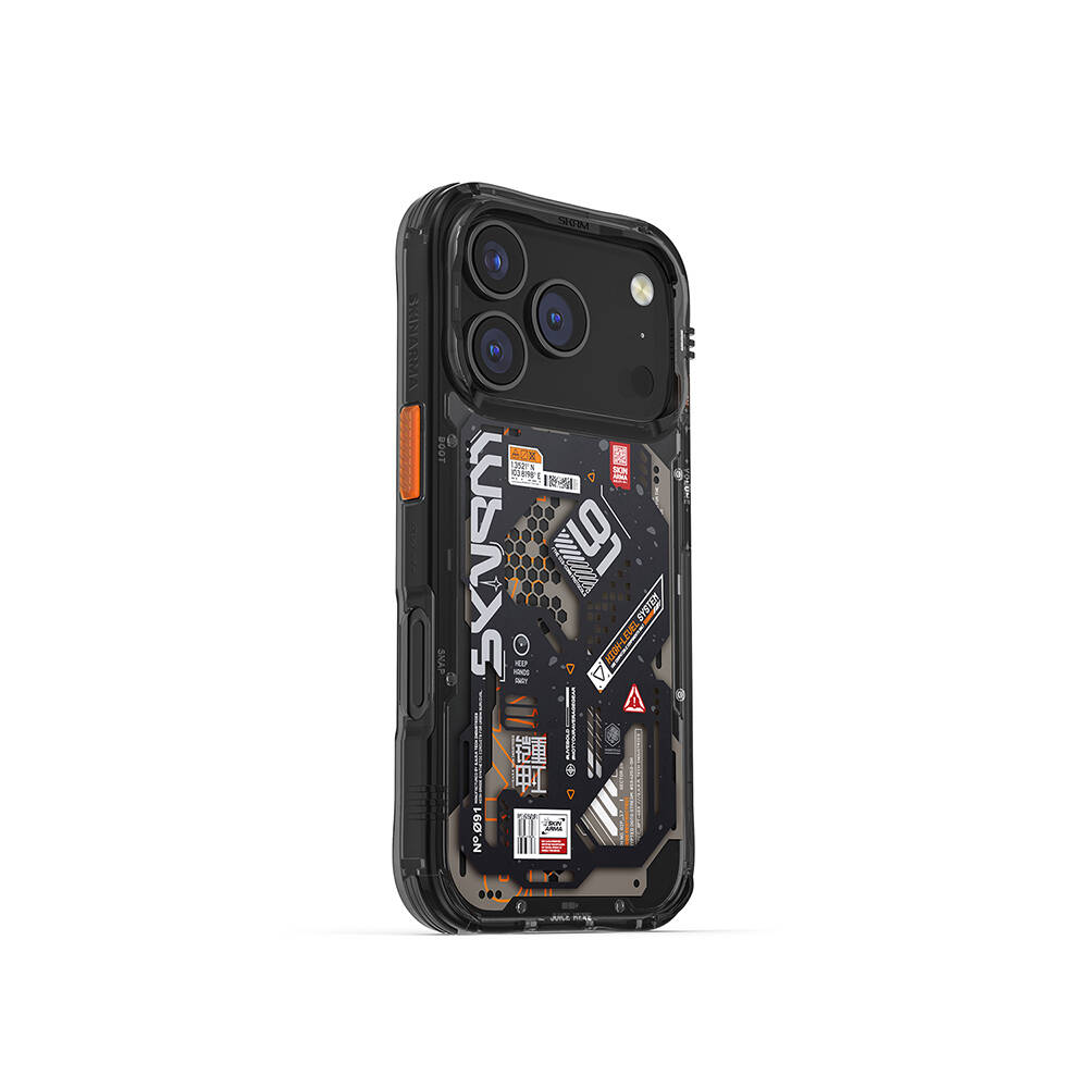 Apple iPhone 17 Pro Kılıf Desenli Airbag Tasarımlı Skinarma Spectra Kapak - 4