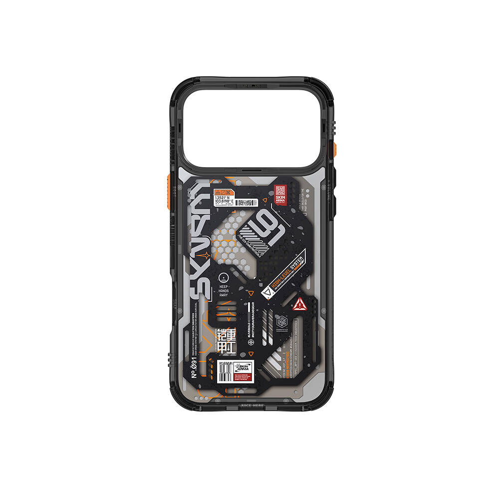 Apple iPhone 17 Pro Kılıf Desenli Airbag Tasarımlı Skinarma Spectra Kapak - 6