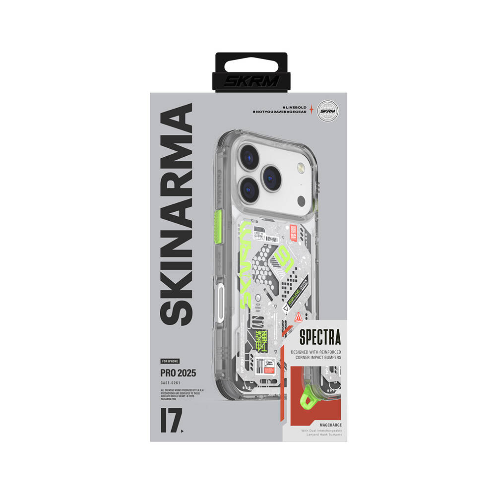 Apple iPhone 17 Pro Kılıf Desenli Airbag Tasarımlı Skinarma Spectra Kapak - 11
