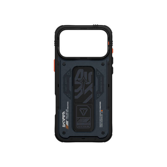 Apple iPhone 17 Pro Kılıf Desenli Airbag Tasarımlı Standlı Skinarma Aegis Kapak - 9