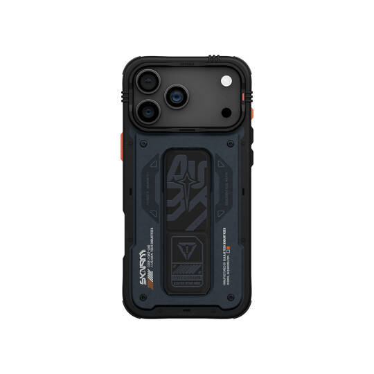 Apple iPhone 17 Pro Kılıf Desenli Airbag Tasarımlı Standlı Skinarma Aegis Kapak - 2