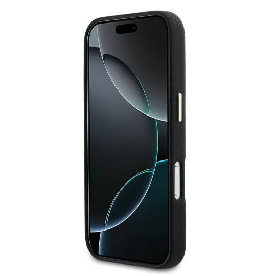 Apple iPhone 17 Pro Kılıf Guess Orjinal Lisanslı 4G Büyük Metal Kamera Çerçeveli PU Deri Resin Kapak - 21