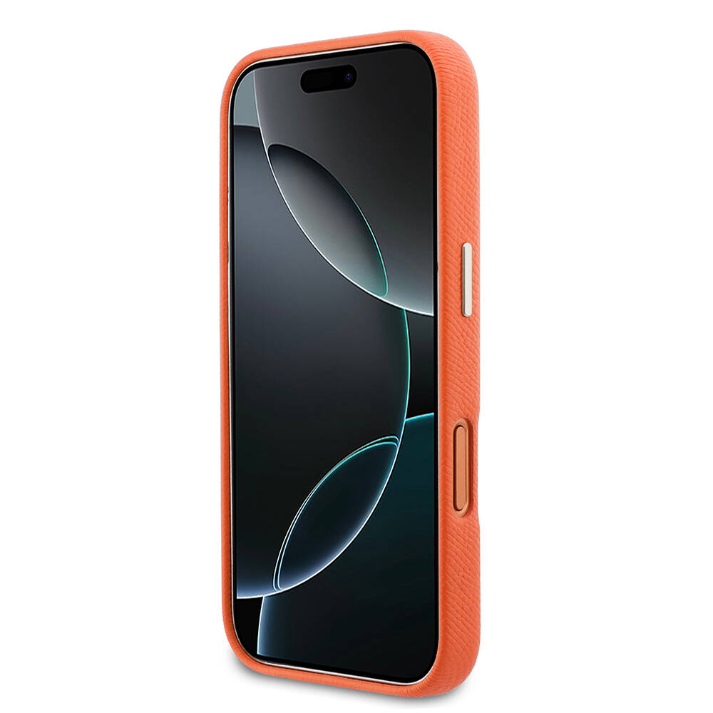 Apple iPhone 17 Pro Kılıf Guess Orjinal Lisanslı 4G Büyük Metal Kamera Çerçeveli PU Deri Resin Kapak - 13