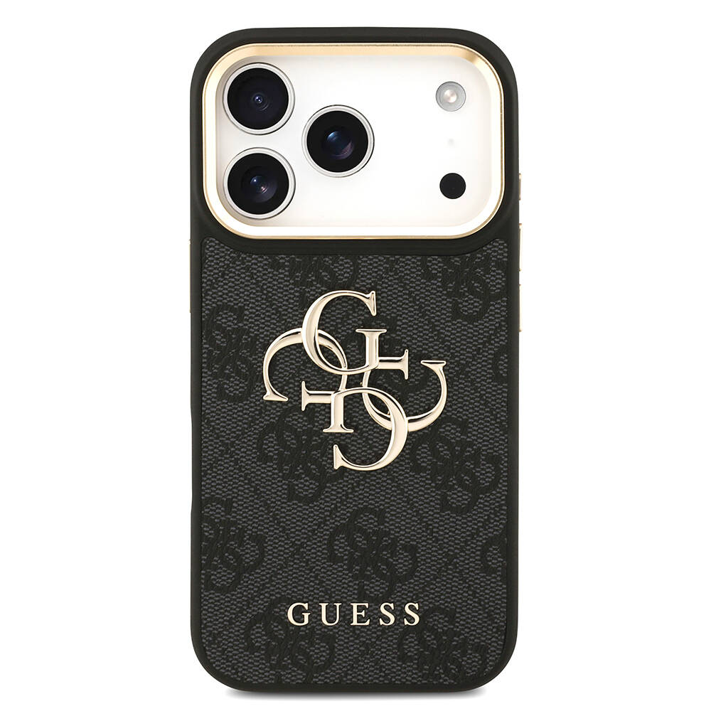 Apple iPhone 17 Pro Kılıf Guess Orjinal Lisanslı 4G Büyük Metal Logolu Kalın Askılı Kapak - 6