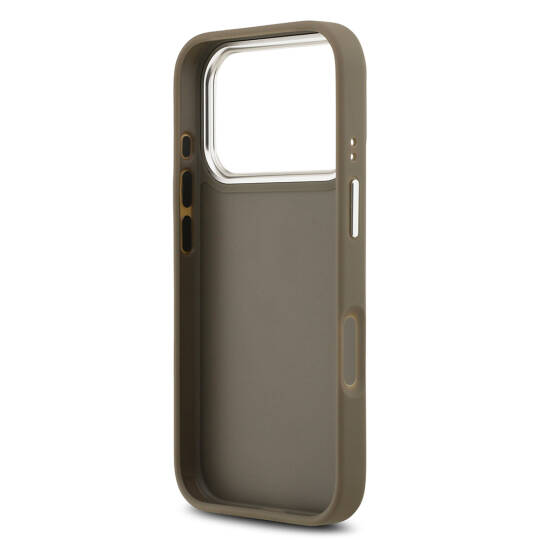 Apple iPhone 17 Pro Kılıf Guess Orjinal Lisanslı Grained 4G Metal Büyük Logolu Kapak - 8