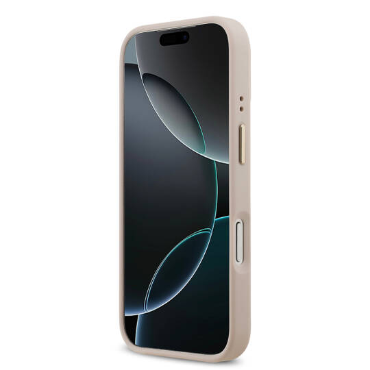 Apple iPhone 17 Pro Kılıf Guess Orjinal Lisanslı M-safe Şarj Özellikli 4G Desenli PU Metal Plaka Klasik Logolu Kapak - 20